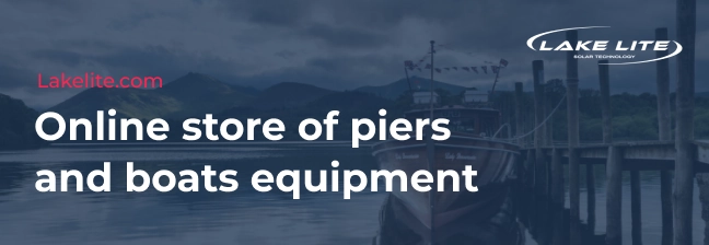 Online store of piers and boats equipment Lake Lite