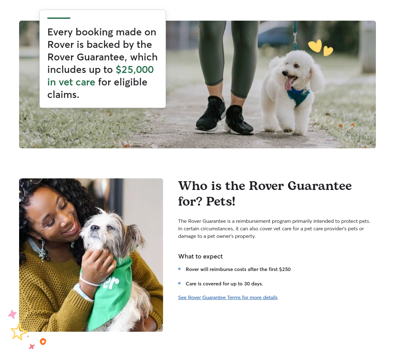 Rover Guarantee for protecting pets