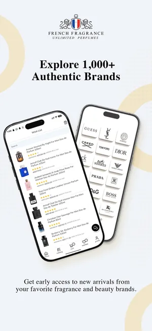 French Fragrance: app screen 2