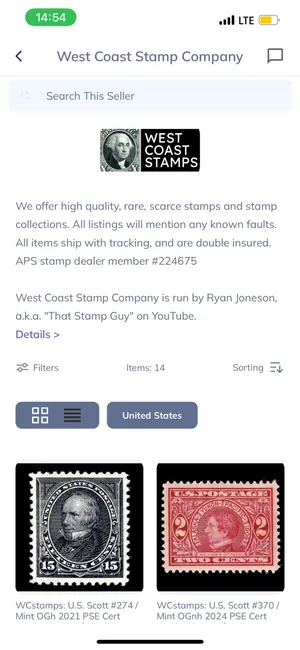 Stamp Collectors: app screen 2