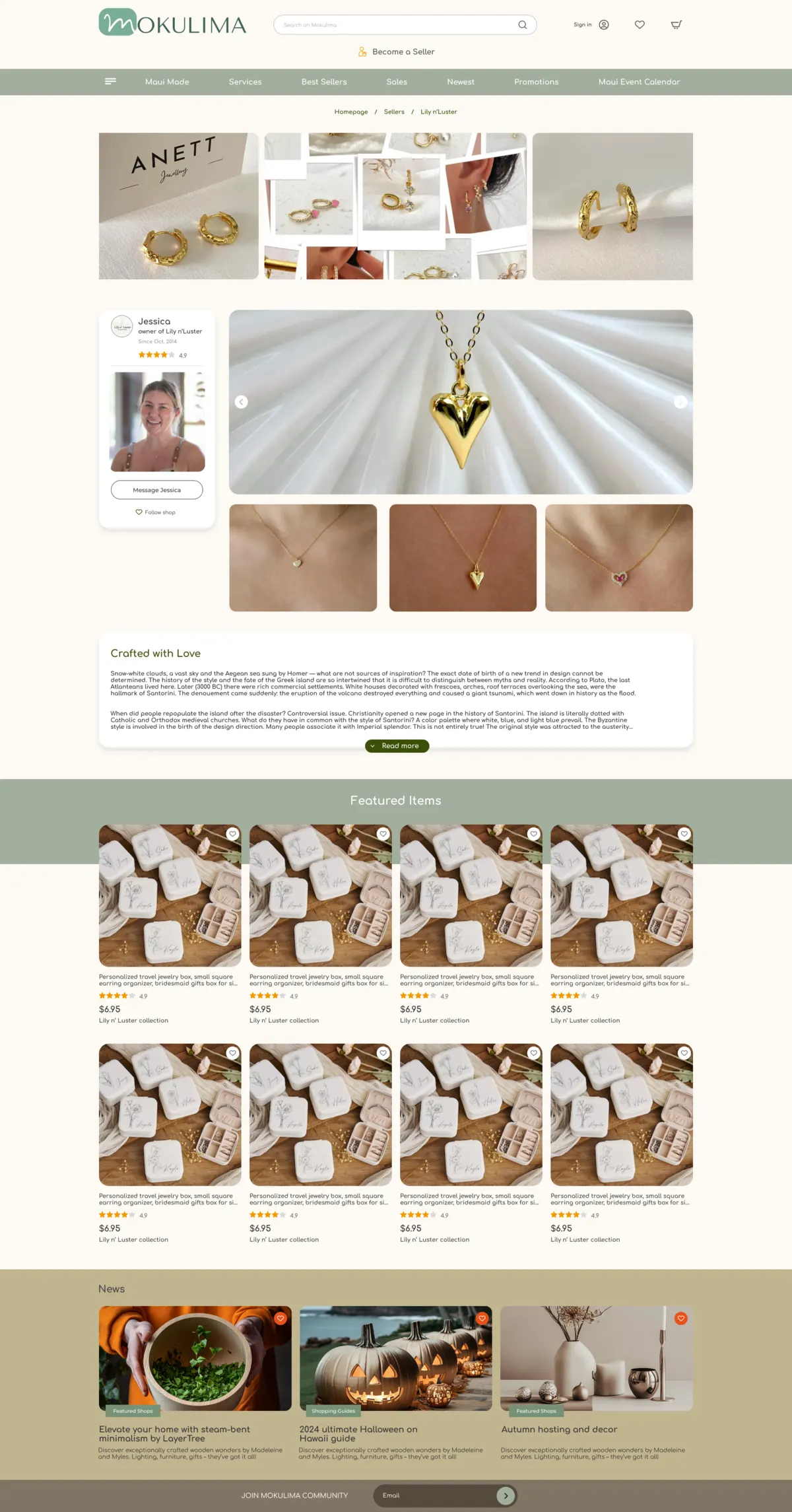 Seller page Mokulima