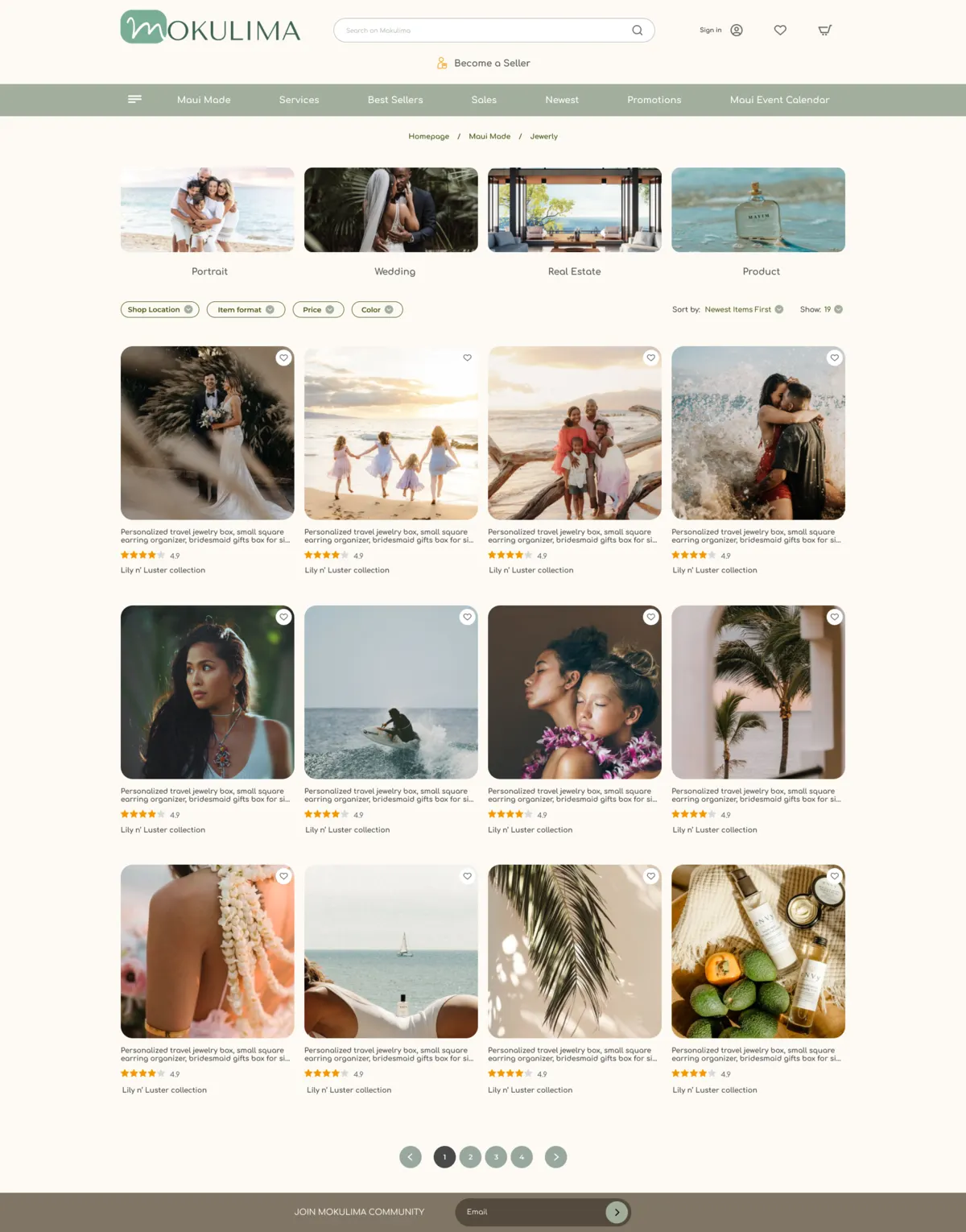 Service catalog Mokulima