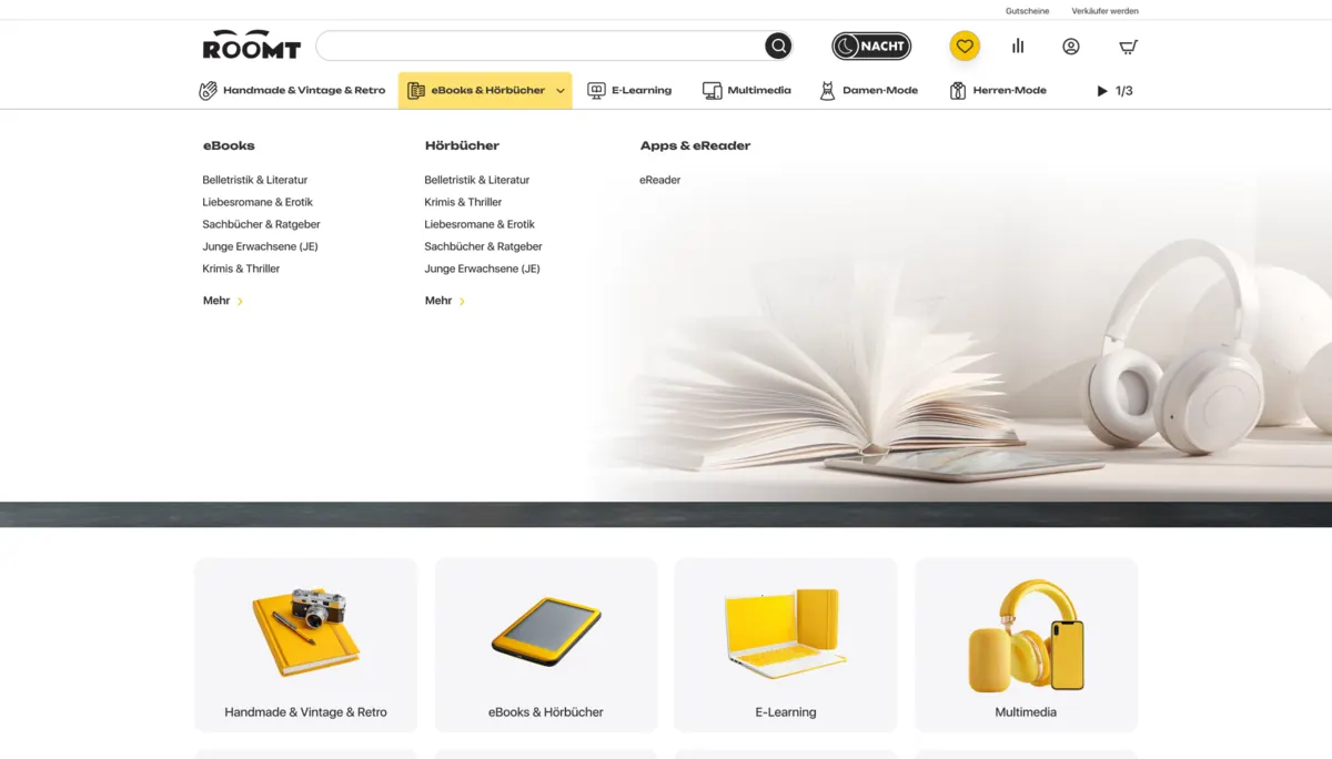 Category menu
